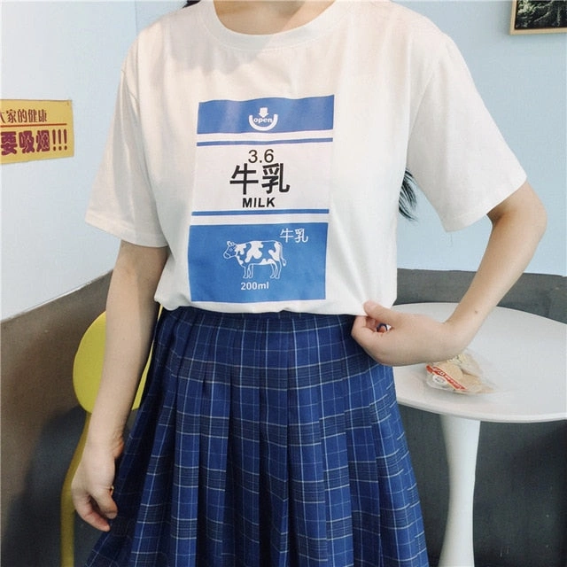 Rosa Erdbeer Milch Tee Harajuku Traum – Süß wie Sommer, sanft wie Seide, ein Must-Have！